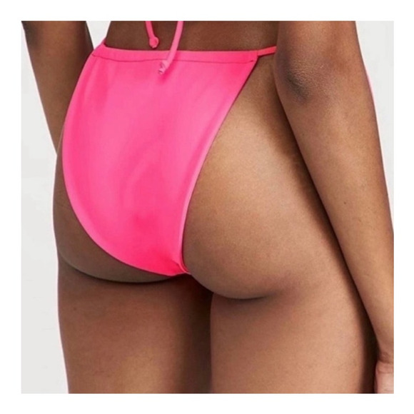 Good American Size XL Tiny Ties Swim Bottom Hot Pink Size 4 - Picture 4 of 8